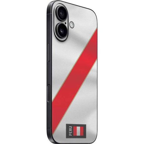 Peru Soccer Flag iPhone 16 Plus Skin