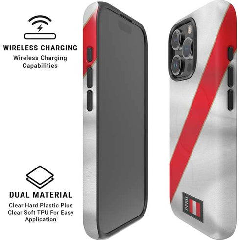 Peru Soccer Flag iPhone 16 Pro Magsafe Impact Case