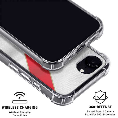 Peru Soccer Flag iPhone 16e Clear Case