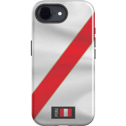 Peru Soccer Flag iPhone 16e Impact Case