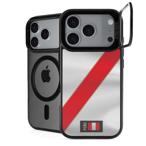 Peru Soccer Flag iPhone 18 Pro Kickstand Case