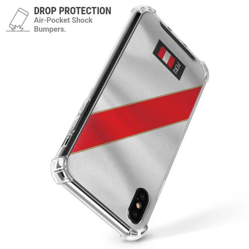 Peru Soccer Flag iPhone X/XS Clear Case