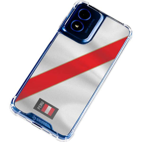 Peru Soccer Flag Moto G 5G (2024) Clear Case