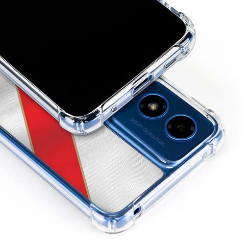 Peru Soccer Flag Moto G Play 4G (2024) Clear Case