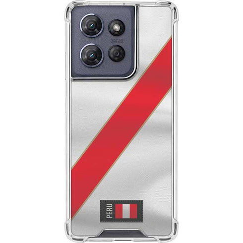 Peru Soccer Flag Moto G Play 5G (2025) Clear Case