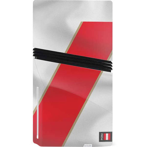 Peru Soccer Flag PS5 Pro Disk Console Skin