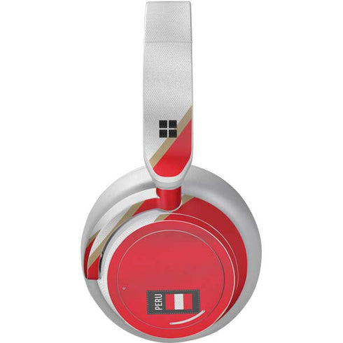 Peru Soccer Flag Surface Headphones Skin