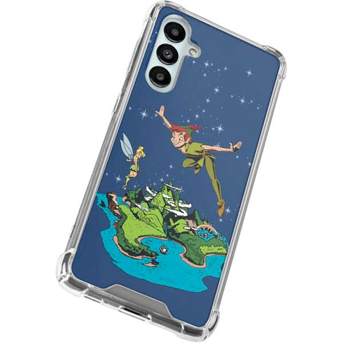 Disney Peter Pan and Tinker Bell in Neverland Galaxy A16 5G Clear Case