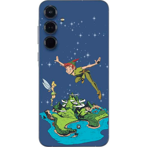 Disney Peter Pan and Tinker Bell in Neverland Galaxy A55 5G Skin
