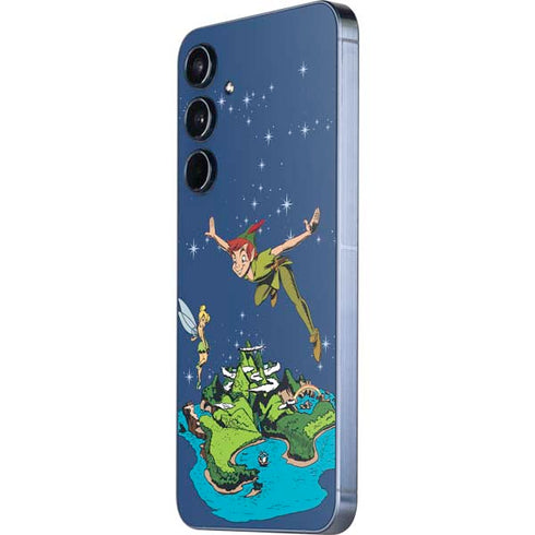 Disney Peter Pan and Tinker Bell in Neverland Galaxy A55 5G Skin