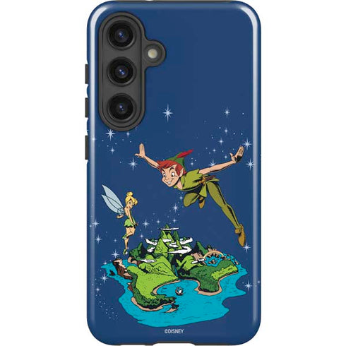 Disney Peter Pan and Tinker Bell in Neverland Galaxy S25 Impact Case