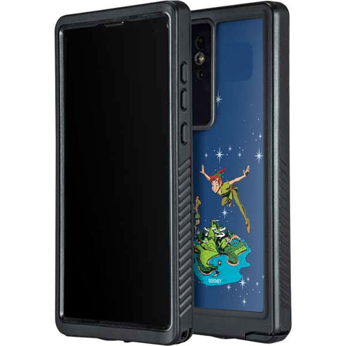 Disney Peter Pan and Tinker Bell in Neverland Galaxy S24 Ultra Waterproof Case