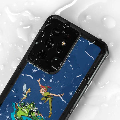 Disney Peter Pan and Tinker Bell in Neverland Galaxy S24 Ultra Waterproof Case