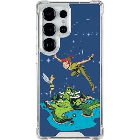 Disney Peter Pan and Tinker Bell in Neverland Galaxy S25 Ultra Clear Case