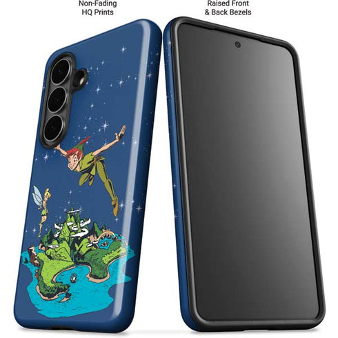 Disney Peter Pan and Tinker Bell in Neverland Galaxy S26 Plus Impact Case