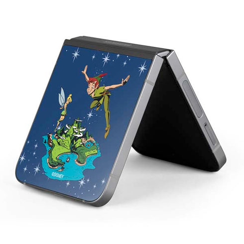 Disney Peter Pan and Tinker Bell in Neverland Galaxy Z Flip6 Skin