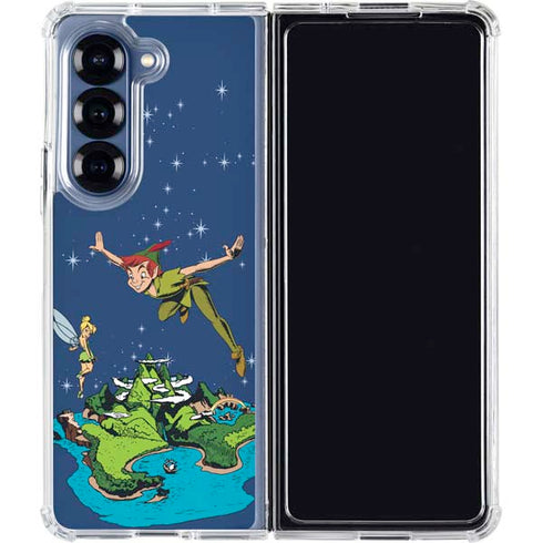 Disney Peter Pan and Tinker Bell in Neverland Galaxy Z Fold6 Clear Case