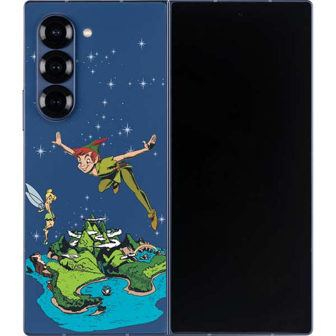Disney Peter Pan and Tinker Bell in Neverland Galaxy Z Fold6 Skin