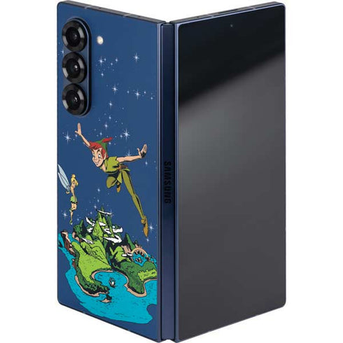 Disney Peter Pan and Tinker Bell in Neverland Galaxy Z Fold6 Skin
