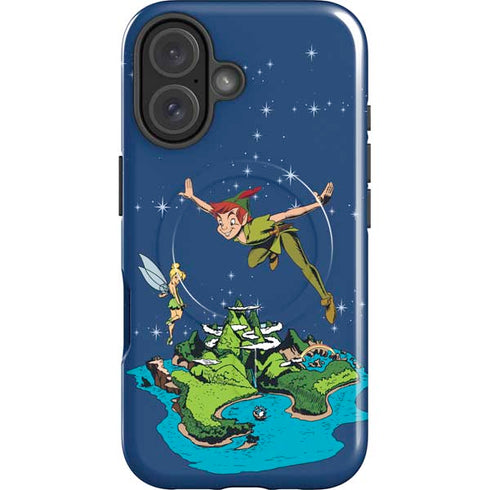 Disney Peter Pan and Tinker Bell in Neverland iPhone 16 Magsafe Impact Case