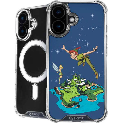 Disney Peter Pan and Tinker Bell in Neverland iPhone 16 Plus MagSafe Case