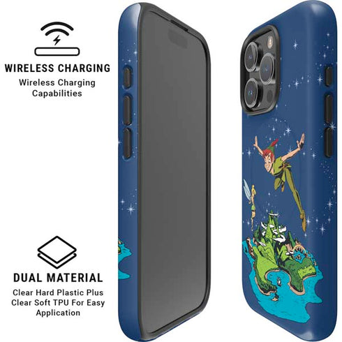 Disney Peter Pan and Tinker Bell in Neverland iPhone 16 Pro Magsafe Impact Case