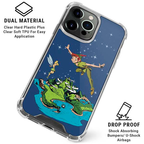Disney Peter Pan and Tinker Bell in Neverland iPhone 16 Pro Max Clear Case