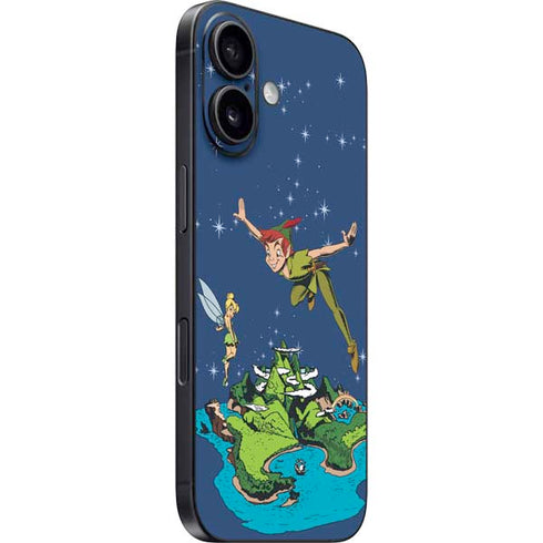 Disney Peter Pan and Tinker Bell in Neverland iPhone 16 Skin