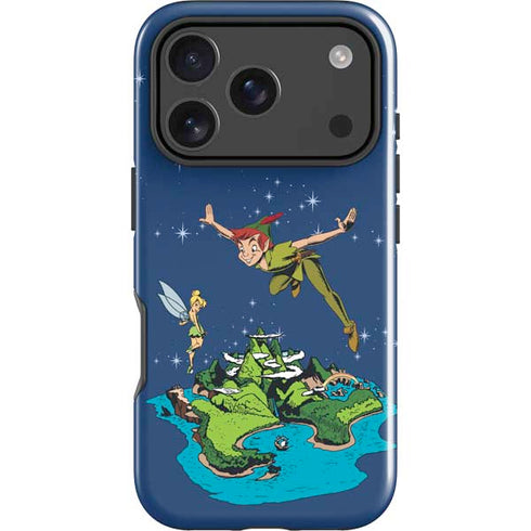 Disney Peter Pan and Tinker Bell in Neverland iPhone 17 Pro Impact Case