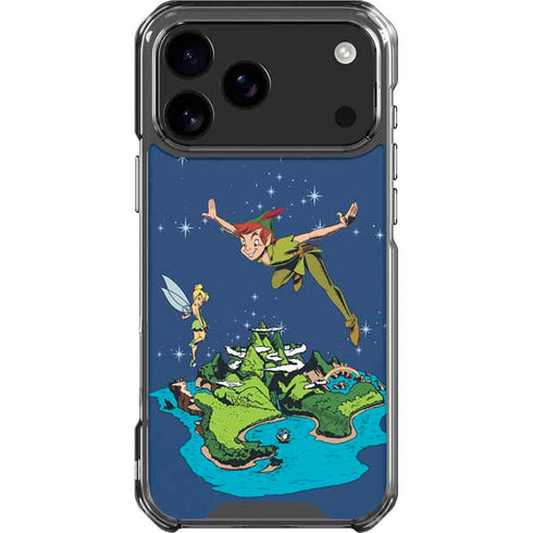 Disney Peter Pan and Tinker Bell in Neverland iPhone 17 Pro Max Clear Case