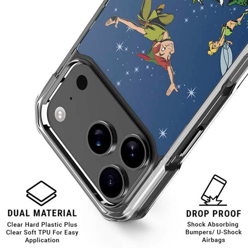 Disney Peter Pan and Tinker Bell in Neverland iPhone 18 Pro Clear Case