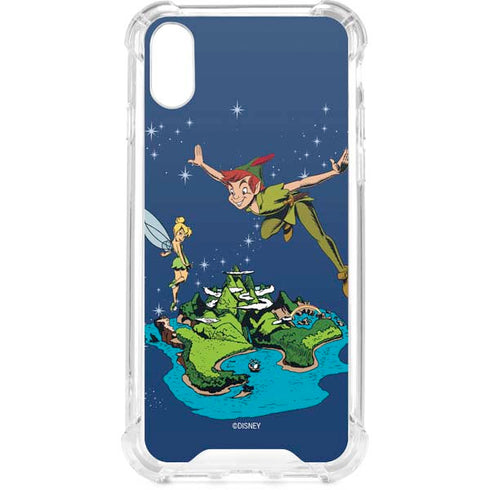 Disney Peter Pan and Tinker Bell in Neverland iPhone XS Clear Case