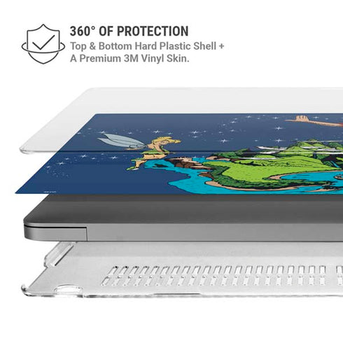 Disney Peter Pan and Tinker Bell in Neverland MacBook Pro 14in (2021-24) Case plus Skin