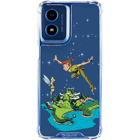 Disney Peter Pan and Tinker Bell in Neverland Moto G Play 4G (2024) Clear Case