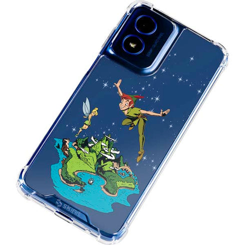 Disney Peter Pan and Tinker Bell in Neverland Moto G Play 4G (2024) Clear Case
