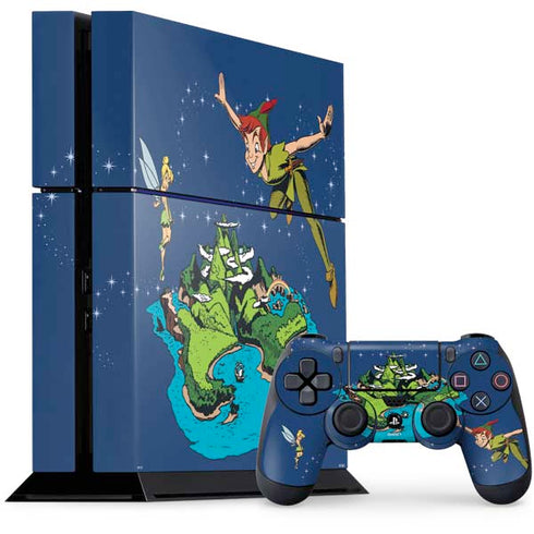 Disney Peter Pan and Tinker Bell in Neverland PlayStation PS4 Skins