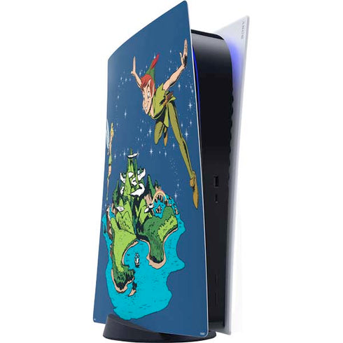 Disney Peter Pan and Tinker Bell in Neverland PlayStation PS5 Skins