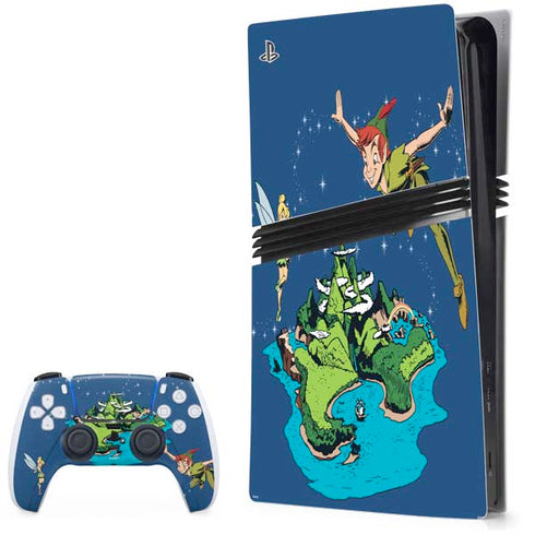Disney Peter Pan and Tinker Bell in Neverland PS5 Pro Bundle Skin