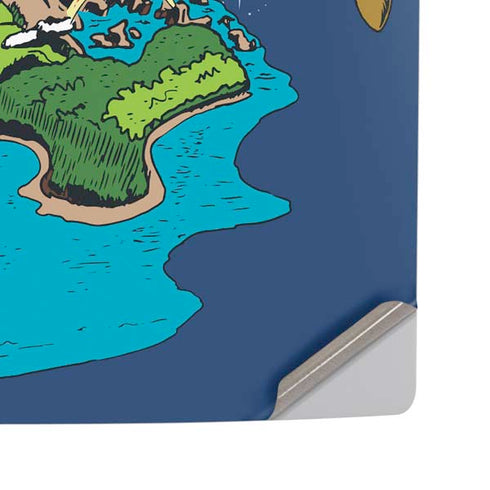 Disney Peter Pan and Tinker Bell in Neverland PS5 Pro Disk Console Skin