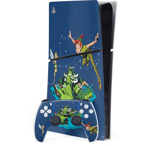 Disney Peter Pan and Tinker Bell in Neverland PlayStation PS5 Skins