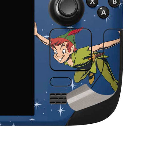 Disney Peter Pan and Tinker Bell in Neverland Steam Deck Handheld Gaming Computer OLED Skin
