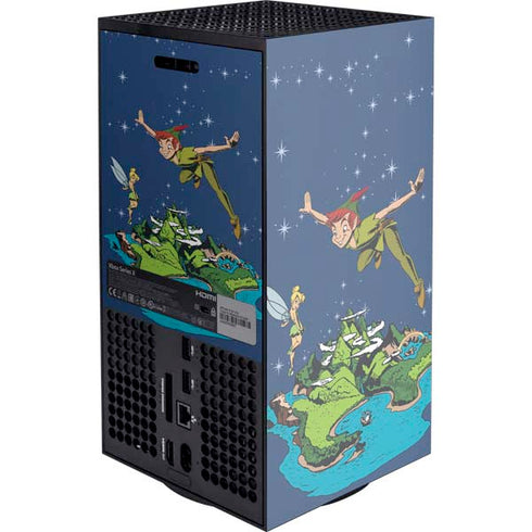 Disney Peter Pan and Tinker Bell in Neverland XBox Series X Digital Edition Console Skin