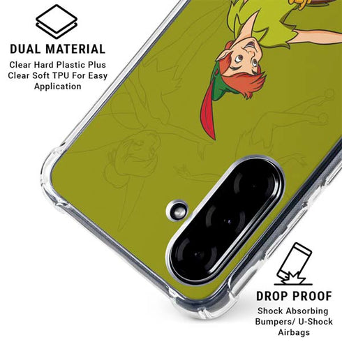 Disney Peter Pan and Tinker Bell Portrait Galaxy A36 5G Clear Case