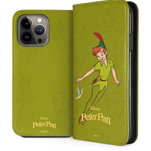 Disney Peter Pan and Tinker Bell Portrait iPhone 14 Pro Max Folio Case