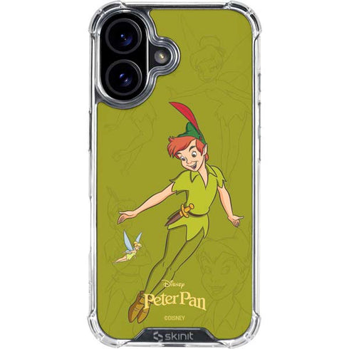 Disney Peter Pan and Tinker Bell Portrait iPhone 16 Plus Clear Case