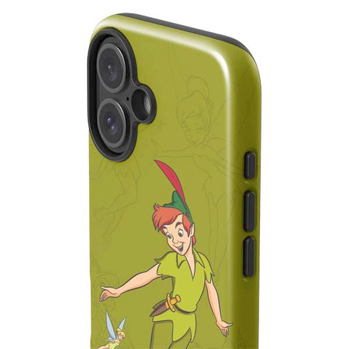 Disney Peter Pan and Tinker Bell Portrait iPhone 16 Plus Impact Case