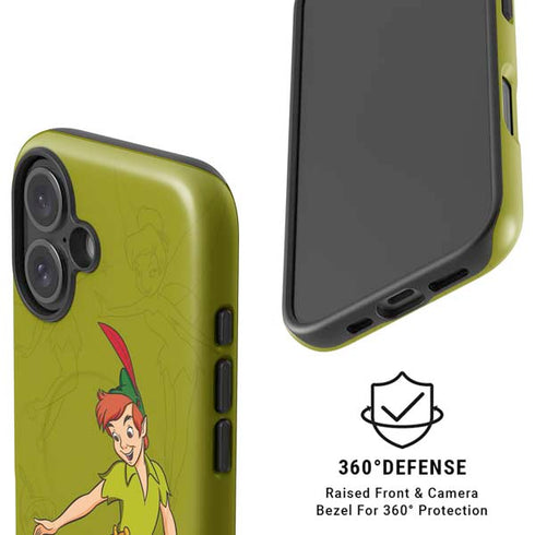 Disney Peter Pan and Tinker Bell Portrait iPhone 16 Plus Magsafe Impact Case