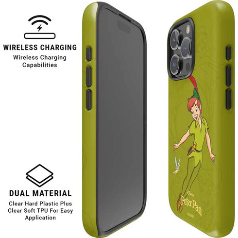 Disney Peter Pan and Tinker Bell Portrait iPhone 16 Pro Magsafe Impact Case