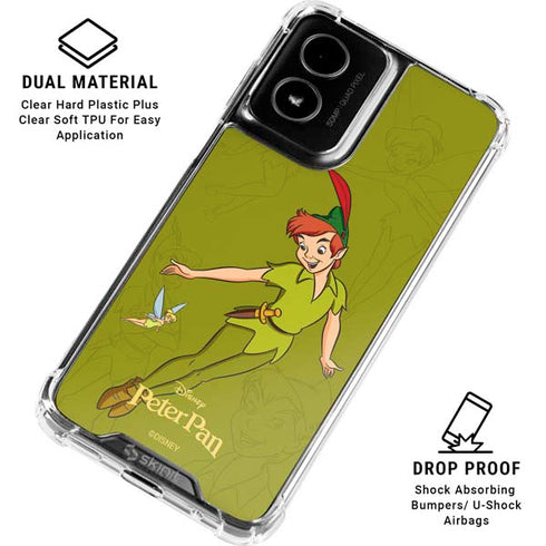 Disney Peter Pan and Tinker Bell Portrait Moto G Power 5G (2024) Clear Case