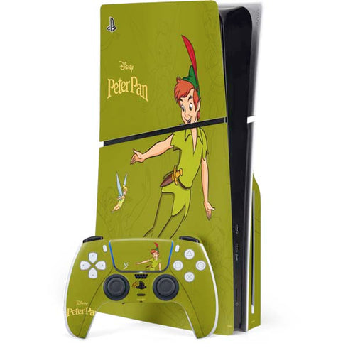 Disney Peter Pan and Tinker Bell Portrait PlayStation PS5 Skins